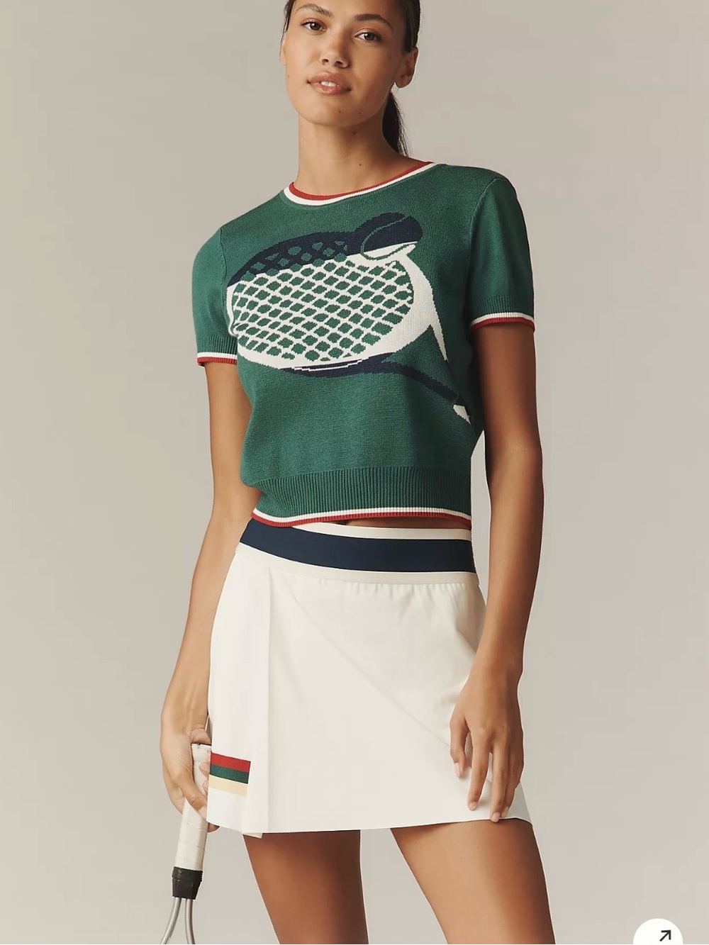 Tretorn x Anthropologie crème tennis skirt S